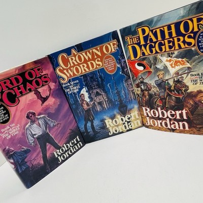 Path of Daggers Crown of Swords Lord of Chaos ROBERT JORDAN 1st Ed. 1st Print