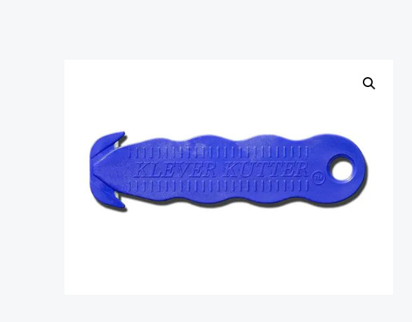 Klever Kutter Recessed Fixed Blade Safety Cutter KCJ-1B Blue Color (10 Pack)