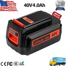 40V 4.0Ah LBX2040 for Black and Decker 40 Volt Lithium Battery LBXR36 LBX1540 US