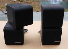 Bose Redline Double Cube Swivel Speaker Acoustimass Lifestyle W/ Mounts Tested