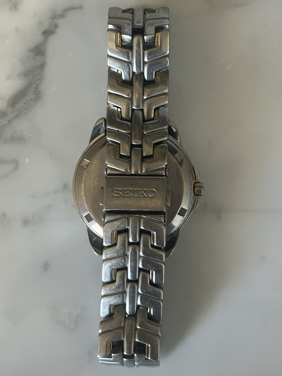 Vintage Seiko 8F32-00D0 Perpetual Calendar 100M Blue Dial Quartz