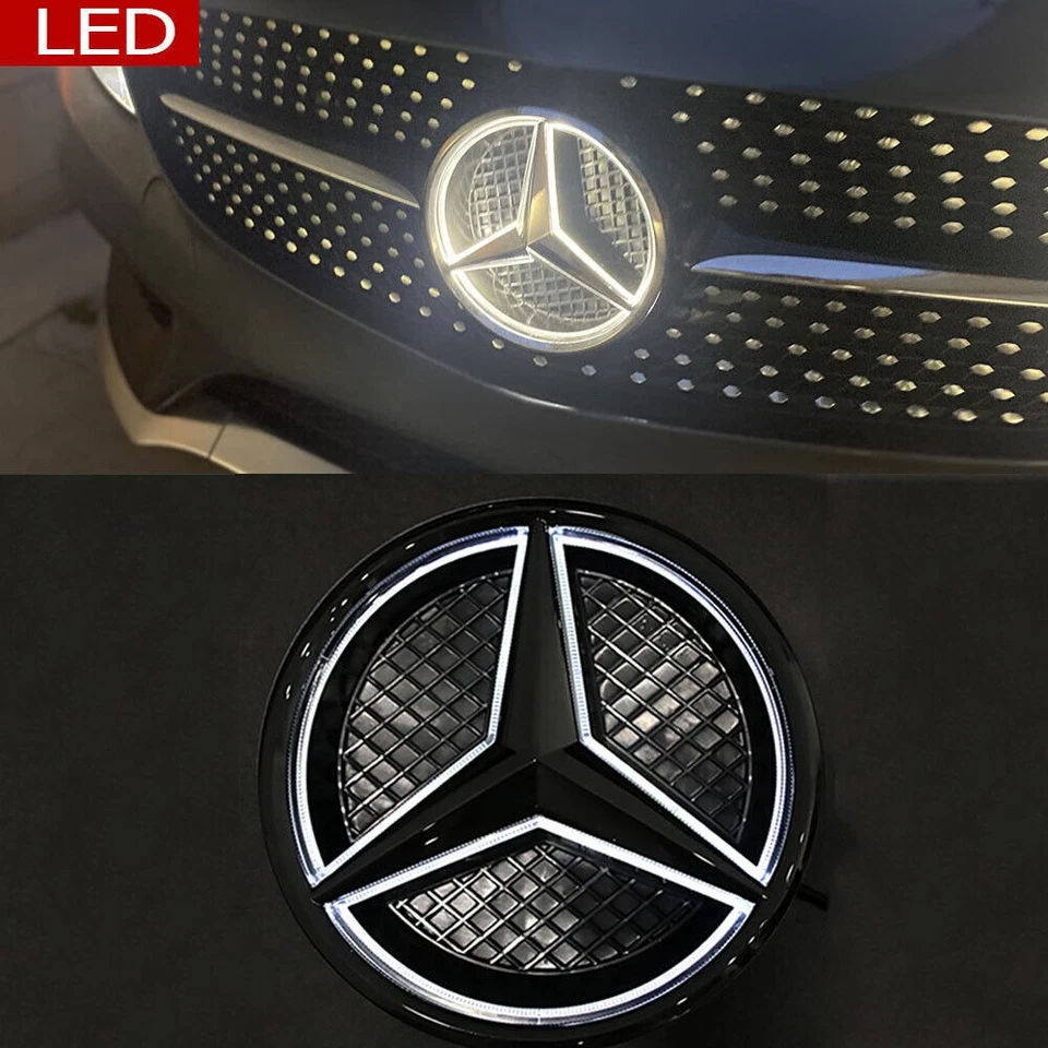 Led Light Black Grille Star Emblem For 15-18 Mercedes~Benz CLA250 C300 C200 C43 - Image 3 of 4