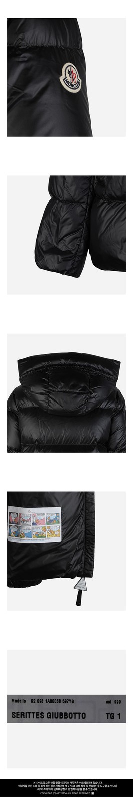 Moncler Women's Hooded Padded Jacket Black 143170368 thumbnail 3