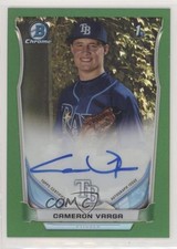 2014 Bowman Draft Chrome Pick Green Refractor 91/99 Cameron Varga Auto a2v