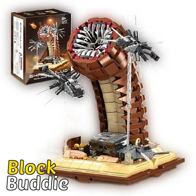 BRICK Dune Sandwurm & Ornithopter MOC - 1688 Teile Klemmbaustein Paul Atreides Set