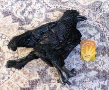 Folkmanis Full Body Crow Puppet Animal Bird Playtime Plush Stuffed Toy
