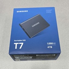 Samsung T7 Portable SSD 4TB USB 3.2 Gen 2 MU-PC4T0T External USB-C SSD