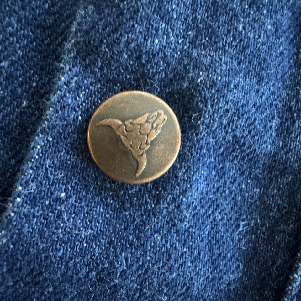 Abrigo Western Vintage Saddlesmith Outfitters by Action Juvenil Denim Plumero Talla 2/3 Foto 4 de 4