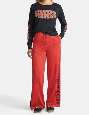 Stranger Things  Netflix Women's  Hellfire Club Track Pants Red Size XXL