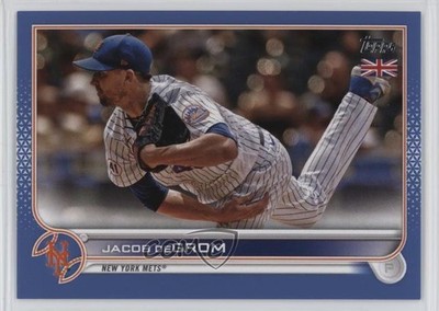 2022 Topps UK Edition Blue 2/75 Jacob deGrom #122 1t2c