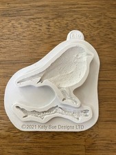 Katy Sue Silicone Mold BIRD AND BRANCH For Cake Decorating & Crafts 4&rdquo; x 4.5&rdquo;