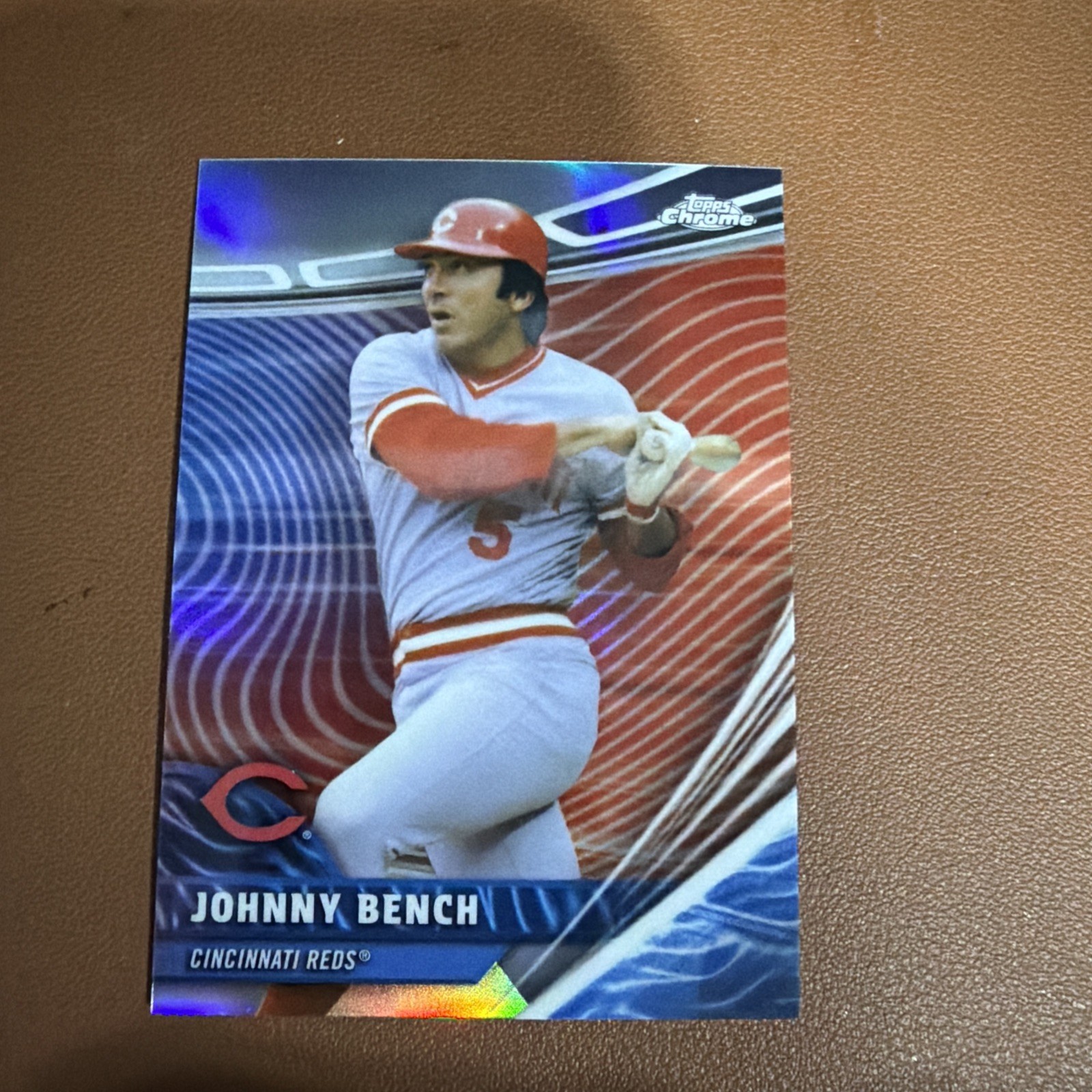 2026 Topps Chrome Johnny Bench Chrome Rivals Away #RVA-15 Reds