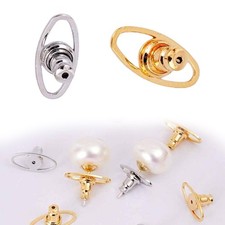 4pcs Locking Bullets Earring Support Lifter Backs Ear Stud Stabilizers for Women