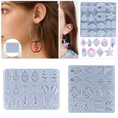 Silikon Resin Mould Ohrring Making Kit Jump Ring Gießform Resin Ohrring