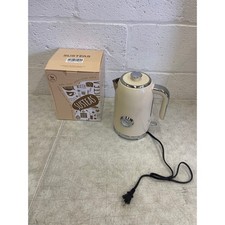 Hervidor de agua eléctrico SUSTEAS 57 OZ hervidor de agua caliente con termómetro - crema