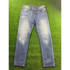 Levi's Men 501 Button Fly Straight Legs Jeans Vintage Classic Blue Denim W29 L32