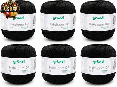 Gründl Wolle Häkelngarn 100 - dünne sommerliche Wolle zum Häkeln - Glänzend und 