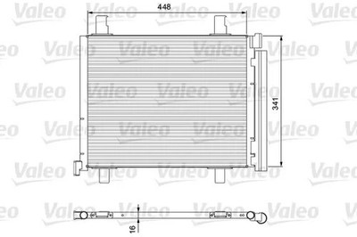 Kondensator, Klimaanlage R 134a 814168 VALEO für VW SEAT SKODA