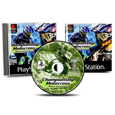 PS1 Spiel Championship Motocross Featuring Ricky Carmichael in OVP mit Anleitung