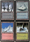 Lote x4 Tierra Cubierta de Nieve Magic The Gathering Vintage Magic The Gathering Magic The Gathering