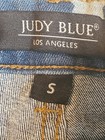 Judy Blue Star Print Distressed Light Blue Cut-Off Short Frayed Hem Size S 00/2 — photo 6