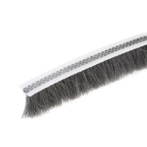 Weather Stripping Adhesive Felt Door Seal Strip 197Inch L X 0.47 Inch Gray - Picture 3 of 5