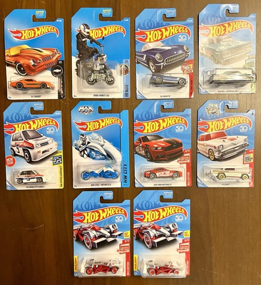 #ad Hot Wheels Lot Of 10 Flash Drive Corvette Mustang HONDA Max Steel NIB HW $15.00