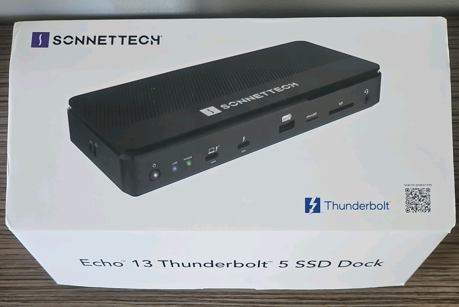Station d'accueil Echo 13 Thunderbolt 5 SSD 1To pour éliminer la saturation de mémoire