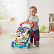 Interactive Sit-to-Stand Learning Walker in Blue - Fosters Motor Skills 9M-3Y