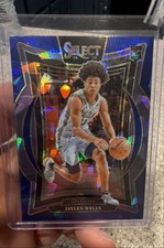2024-25 Panini Select - Concourse Jaylen Wells #79 Blue Cracked Ice Prizm (RC)