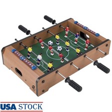 Mini Foosball Table 20 Inch Compact Indoor Soccer Game W/ 2-Balls Score Keeper