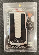 2008-09 UD BLACK CLAUDE GIROUX #46 LETTERMAN ROOKIE PATCH AUTO #ed 297/399