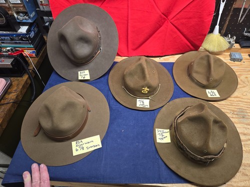 Boy Scouts Campaign Hats-Lot #5 See description for details