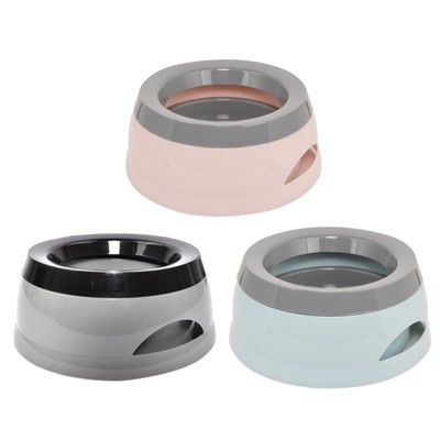 Dog Water Bowl No-Spill Pet Water Bowl Non-Slip Bottom 25oz Slow Water Feeders