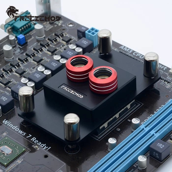 FreezeMod CPU Water Block for AMD RYZEN 3 5 7 9 AM4 AM5 Waterblock Black POM