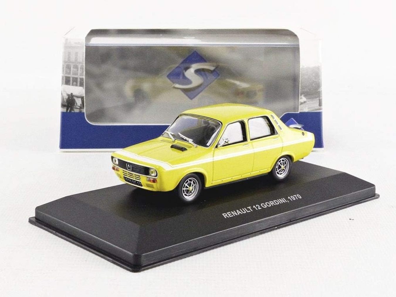 Voiture Miniature Renault 12 Gordini 1970 Solido 1:43 Jaune R12 Collection