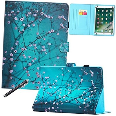8 Inch Universal Case, GSFY Pretty Folio Stand 7.9-8.5 inch 1 Apricot Blossom