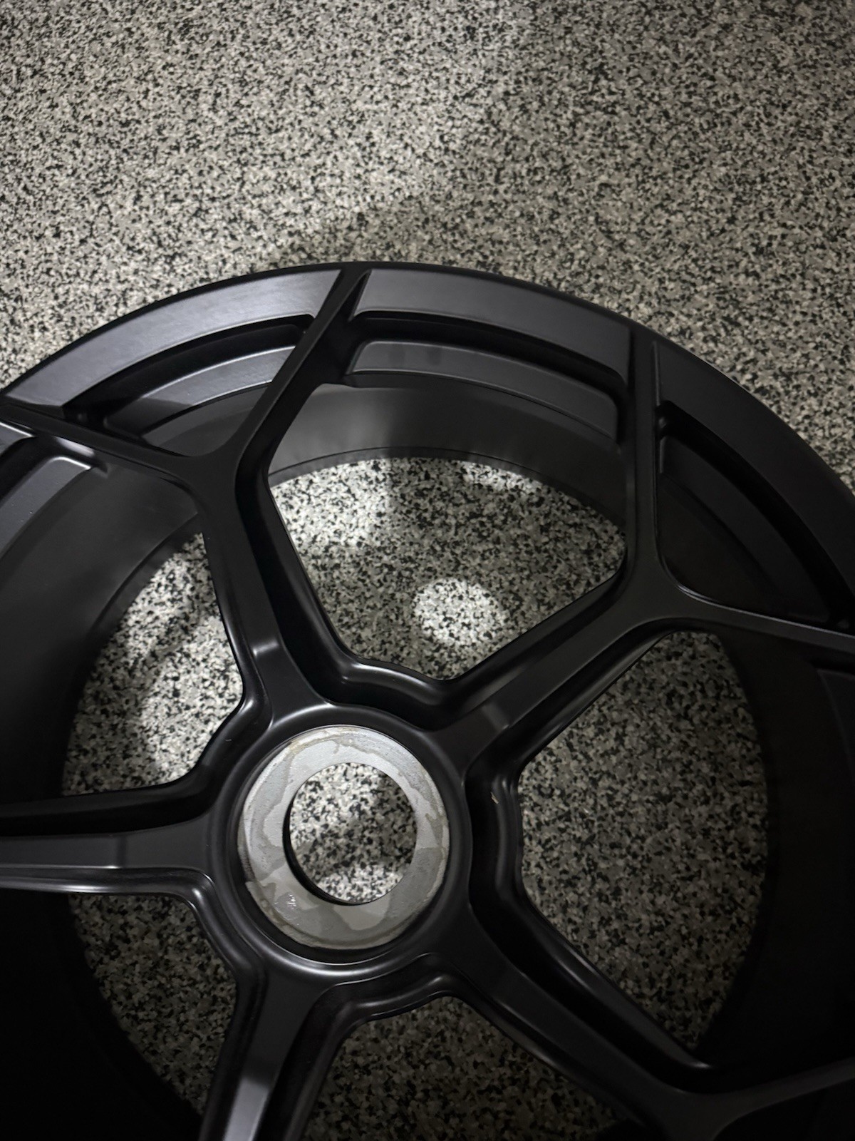LAMBORGHINI HURACAN Performante Front Center Lock Wheel Satin Black