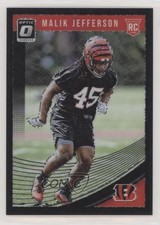 2018 Donruss Optic Rookies Black Velocity Prizm 2/25 Malik Jefferson #123 0c6