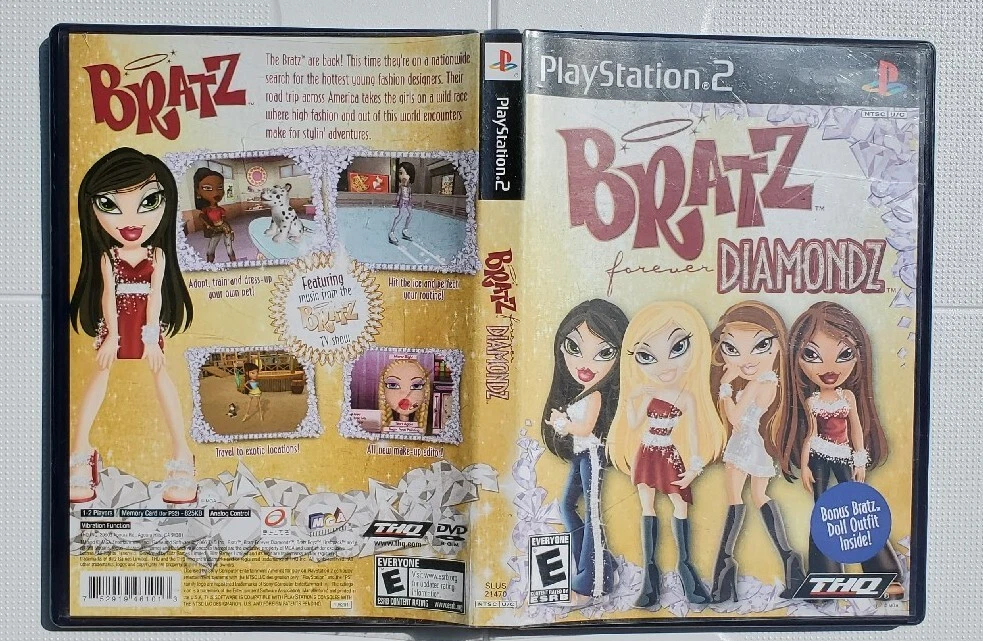 Bratz Forever Diamondz Sony PlayStation 2 2006 UNOPENED BONUS DOLL OUTFIT PS2