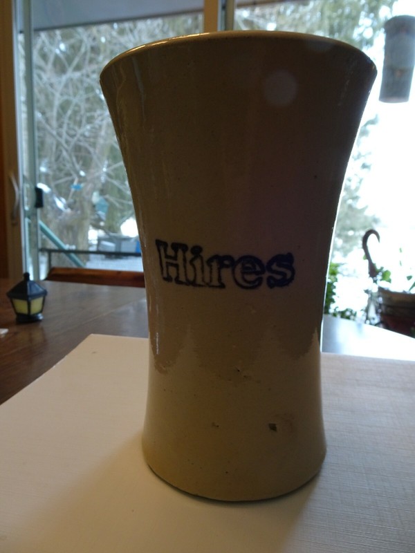 Vintage HIRES ROOT BEER Stoneware Pottery Mug 