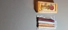 AladinE Wax Alphabet Stamp Letter N Orig Wood Box + 4 Unused Sealing Wax Sticks