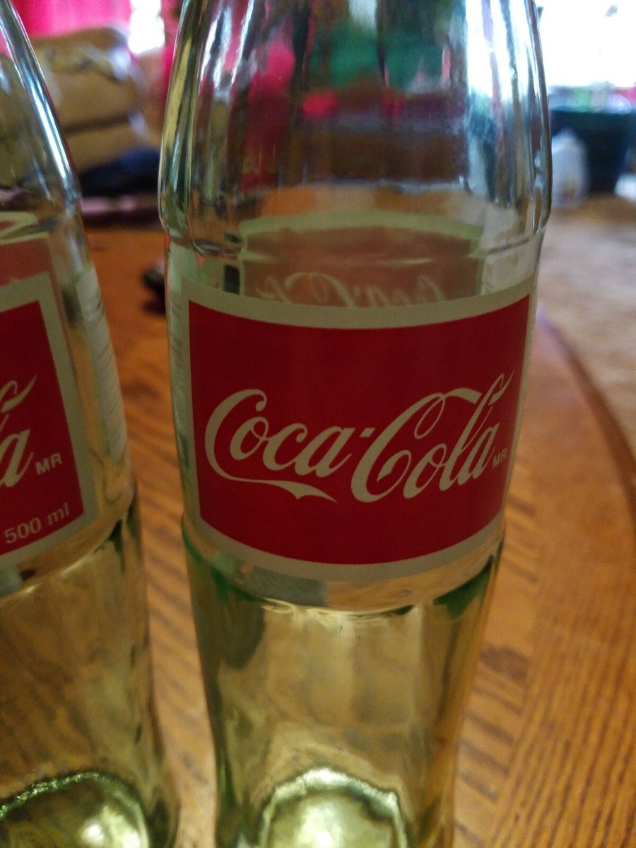 Medio Litro Retornable 500 ml Full Coca Cola Mexican coke Bottle