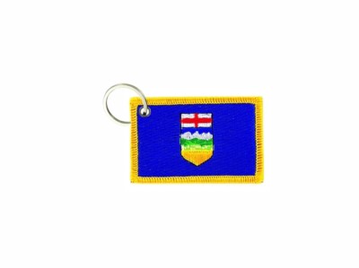 Schlüsselanhänger fahne flagge flaggen bestickt anhänger alberta kanada