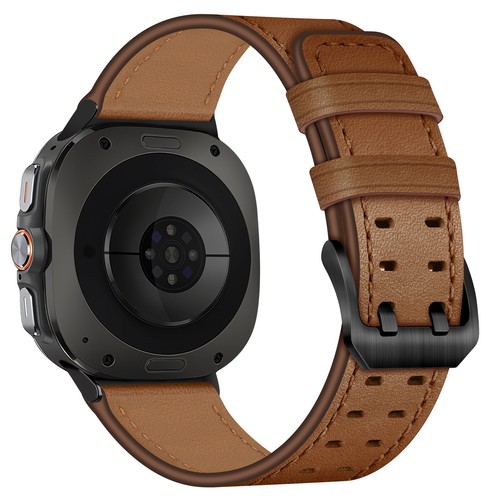 Leather Strap Double Buckle Watch Band 47MM For Samsung Galaxy Watch Ultra NEW - Picture 39 of 43