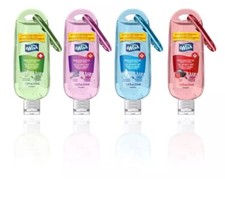 Wish Advanced Hand Sanitizer 1.8 oz with key clip Assorted Scents 4 Pieces 