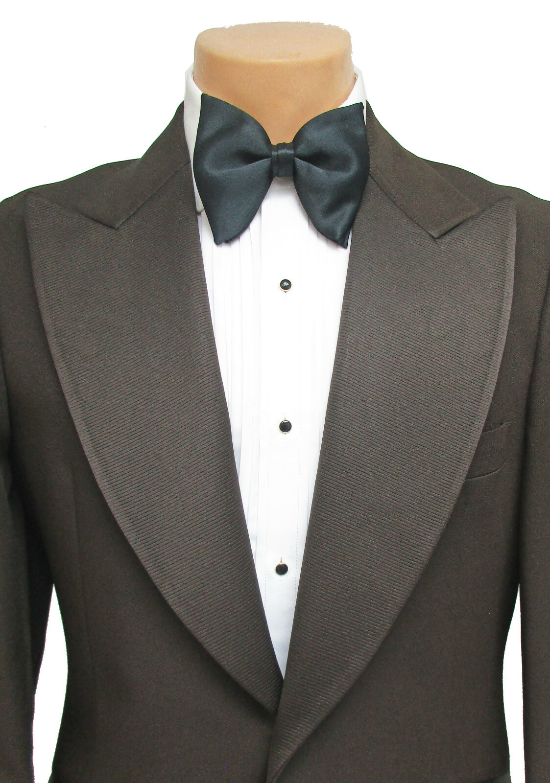 Mens Vintage Brown Tuxedo Jacket & Butterfly Bow Tie … Gem