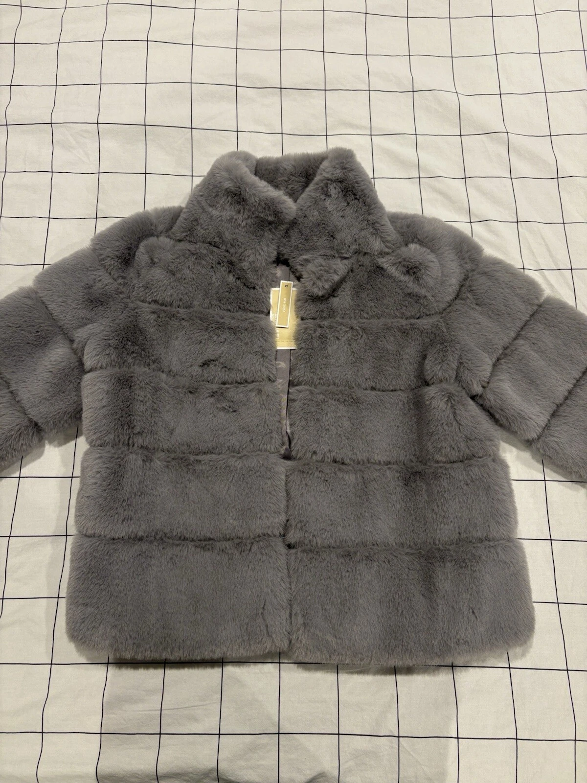 Cappotto pelliccia sintetica grigio Michael Kors