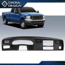 Fit For 99-04 Ford F250 F350 Superduty Dash Instrument Cluster Bezel Panel Black