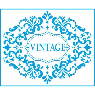 Vintage Arabesque Frame 6 3/4 x 8 1/4 in : Laser Cut Stencil Diy Reusable